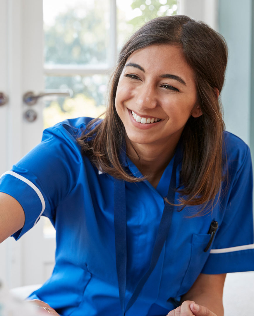 Nurse giving care